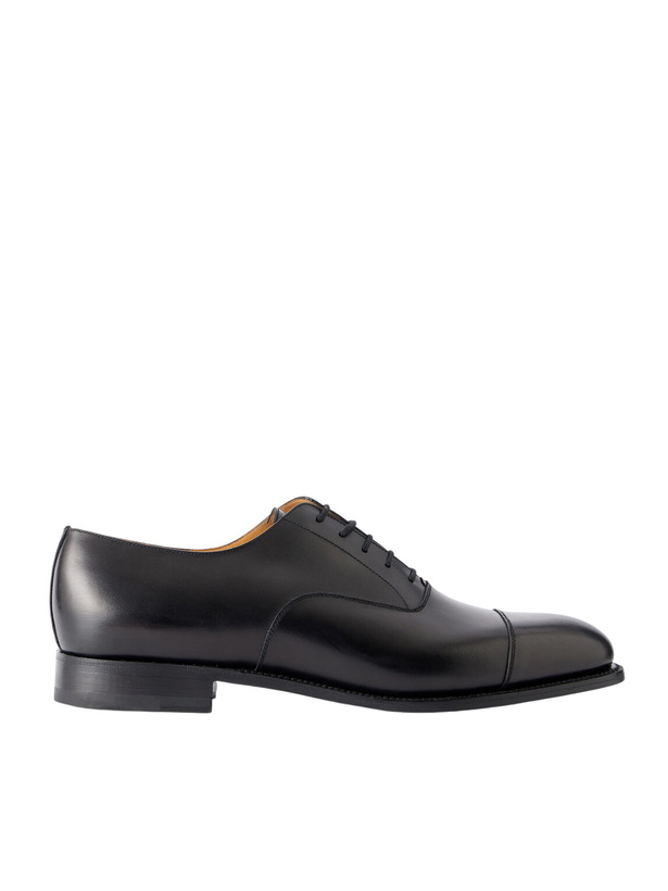 Photo: J.M. Weston - Cap Toe Leather Oxford Shoes - Black