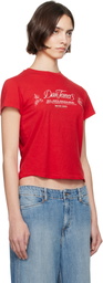 Re/Done Red Classic 'Dan Tana's' T-shirt