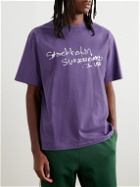 Stockholm Surfboard Club - Kil Logo-Print Organic Cotton-Jersey T-Shirt - Purple