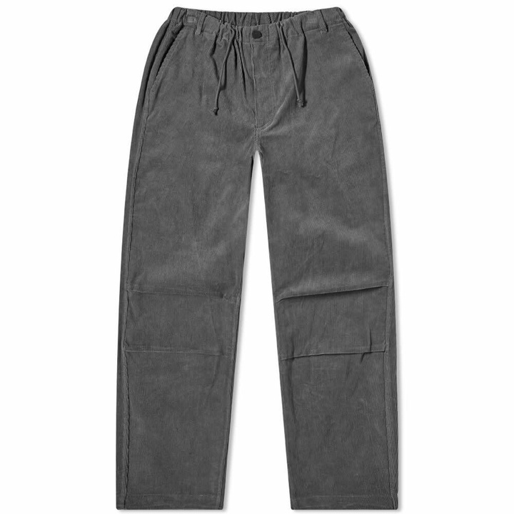 Photo: Uniform Bridge Men's Corduroy Relax Pant in Charcoal