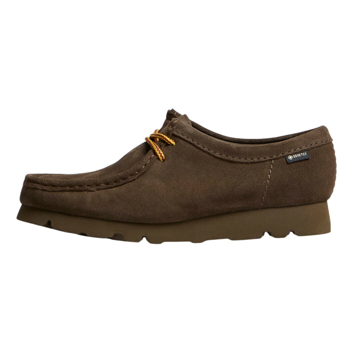 Photo: Clarks Originals Men's Suede Wallabee GTX in Dark Olive Sde