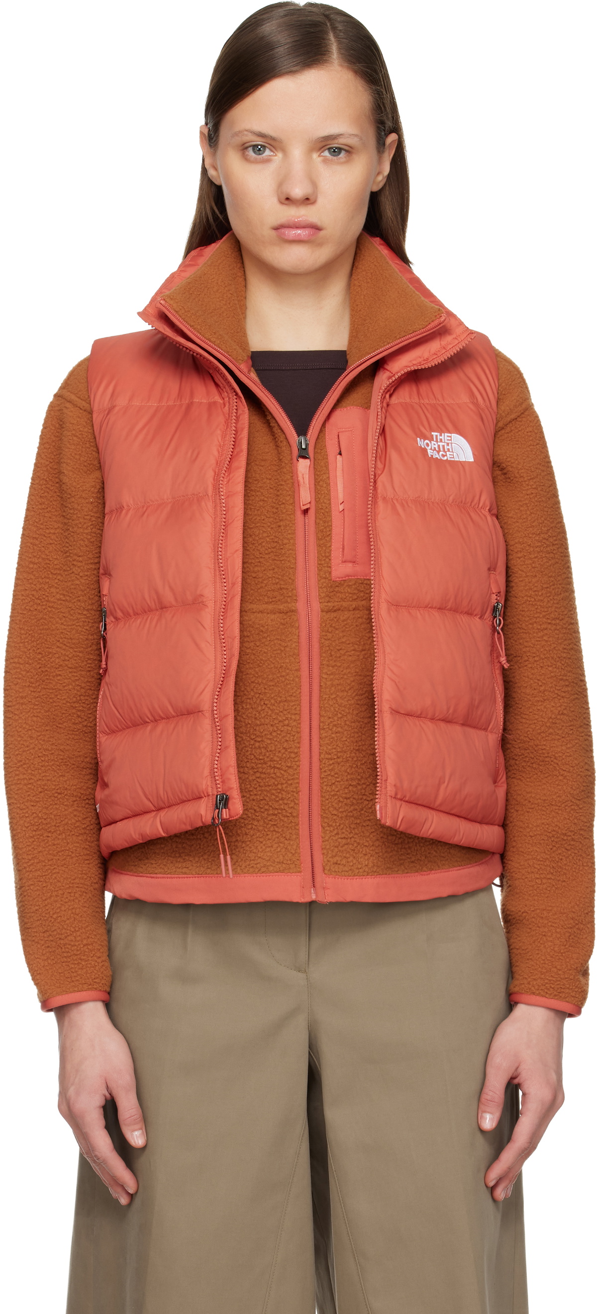 The North Face Orange Hydrenalite A-Line Down Vest