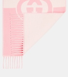Gucci Interlocking G cashmere and wool scarf