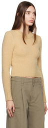 AMI Paris Yellow Brushed Sweater