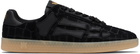 AMIRI Black Croc Debossed Pacific Bones Sneakers