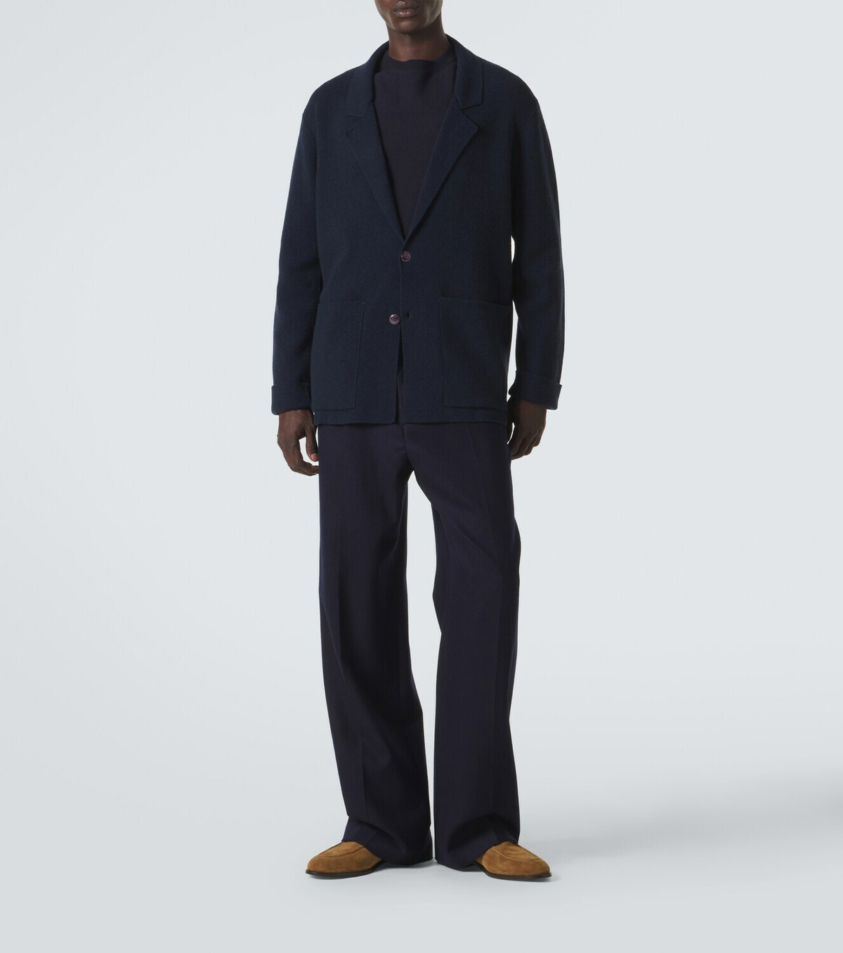 God's True Cashmere Cashmere blazer with amethyst
