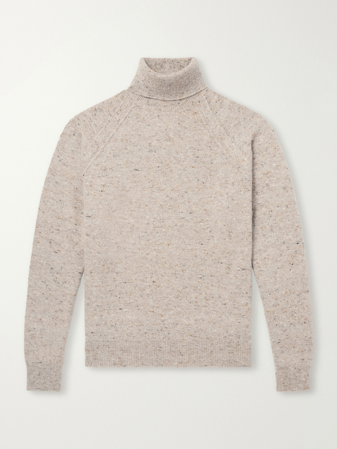 Zegna - Wool-Blend Rollneck Sweater - Neutrals