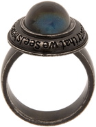 Marc Jacobs Heaven Gunmetal Engraved Mood Ring