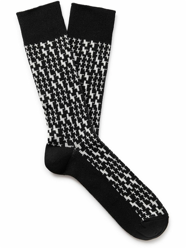Photo: Mr P. - Jacquard-Knit Cotton-Blend Socks