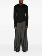 MLGA Black Asymmetric Cotton T-Shirt