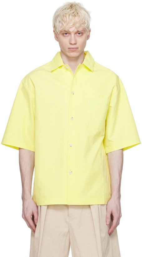 Photo: Nanushka Yellow Caspian Shirt