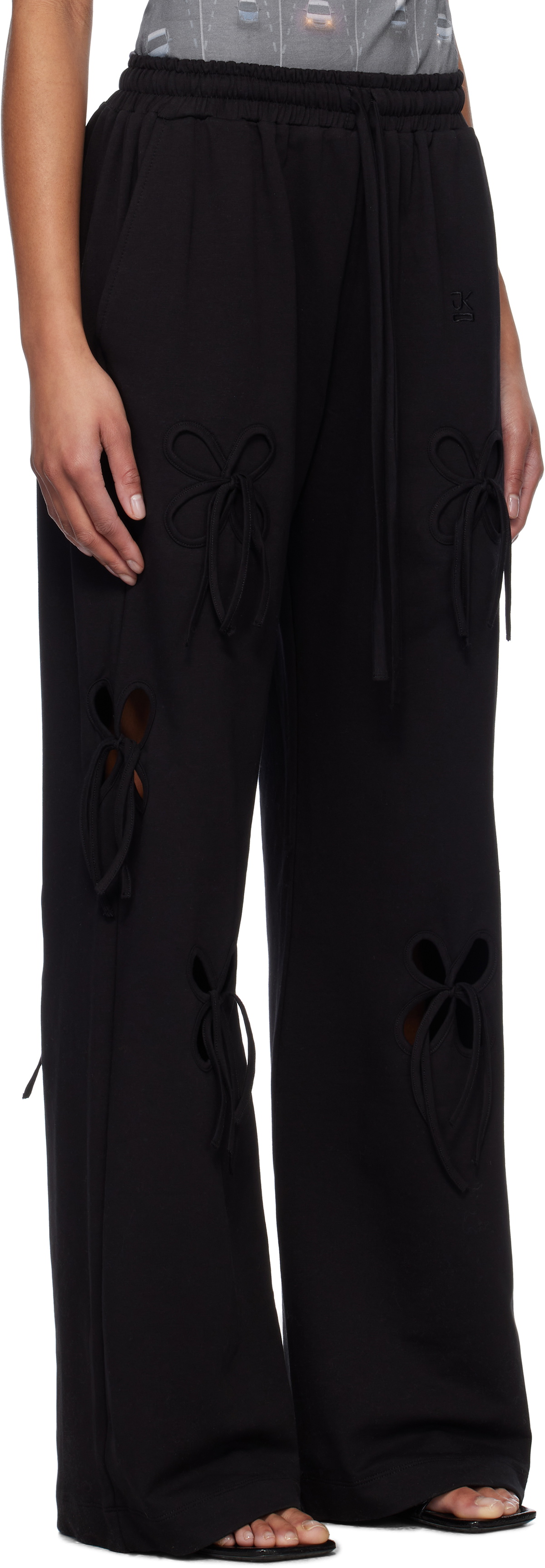 J.Kim Black Petal Lounge Pants