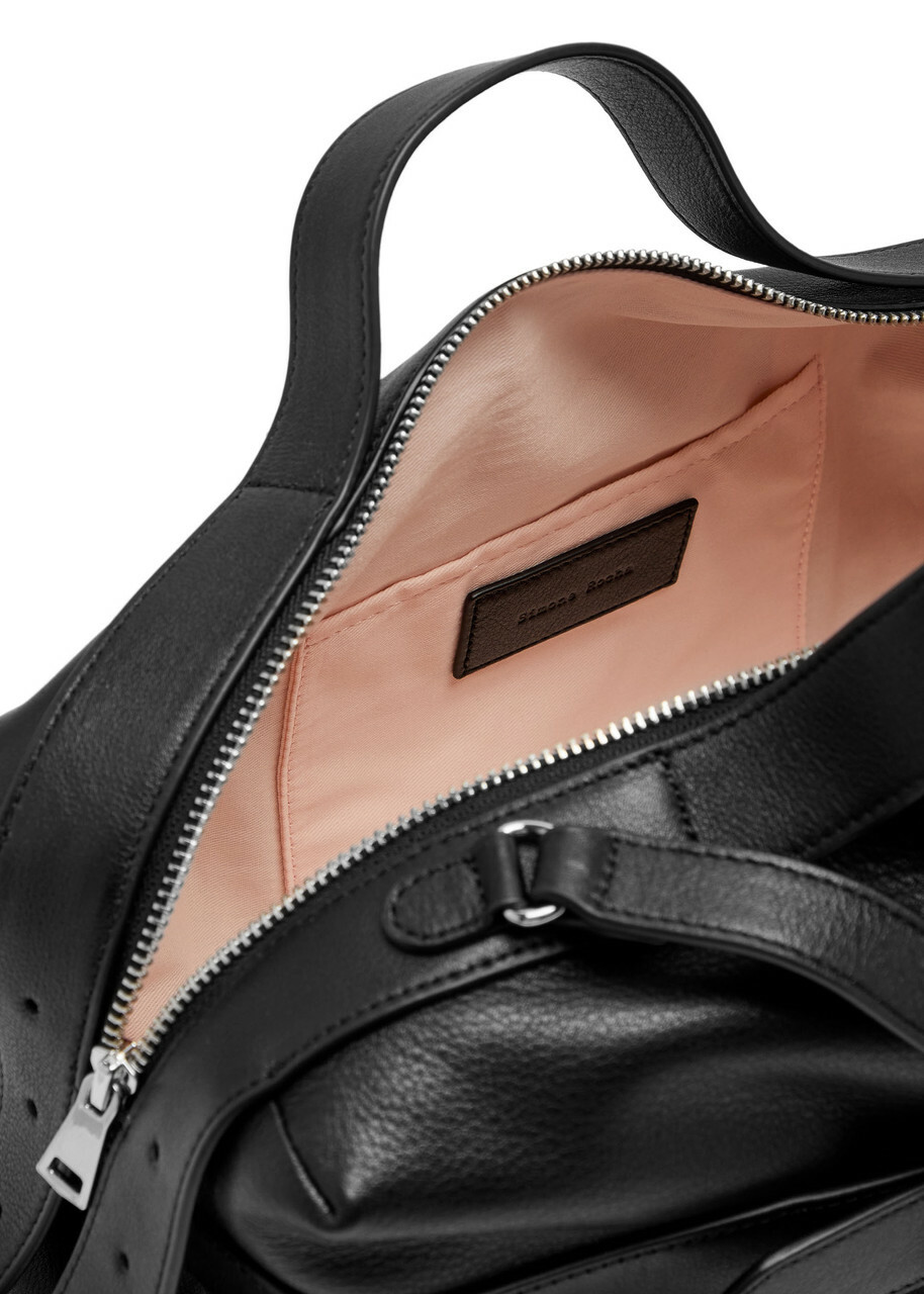 Simone Rocha Biker Belted Leather Shoulder bag - Black - One Size