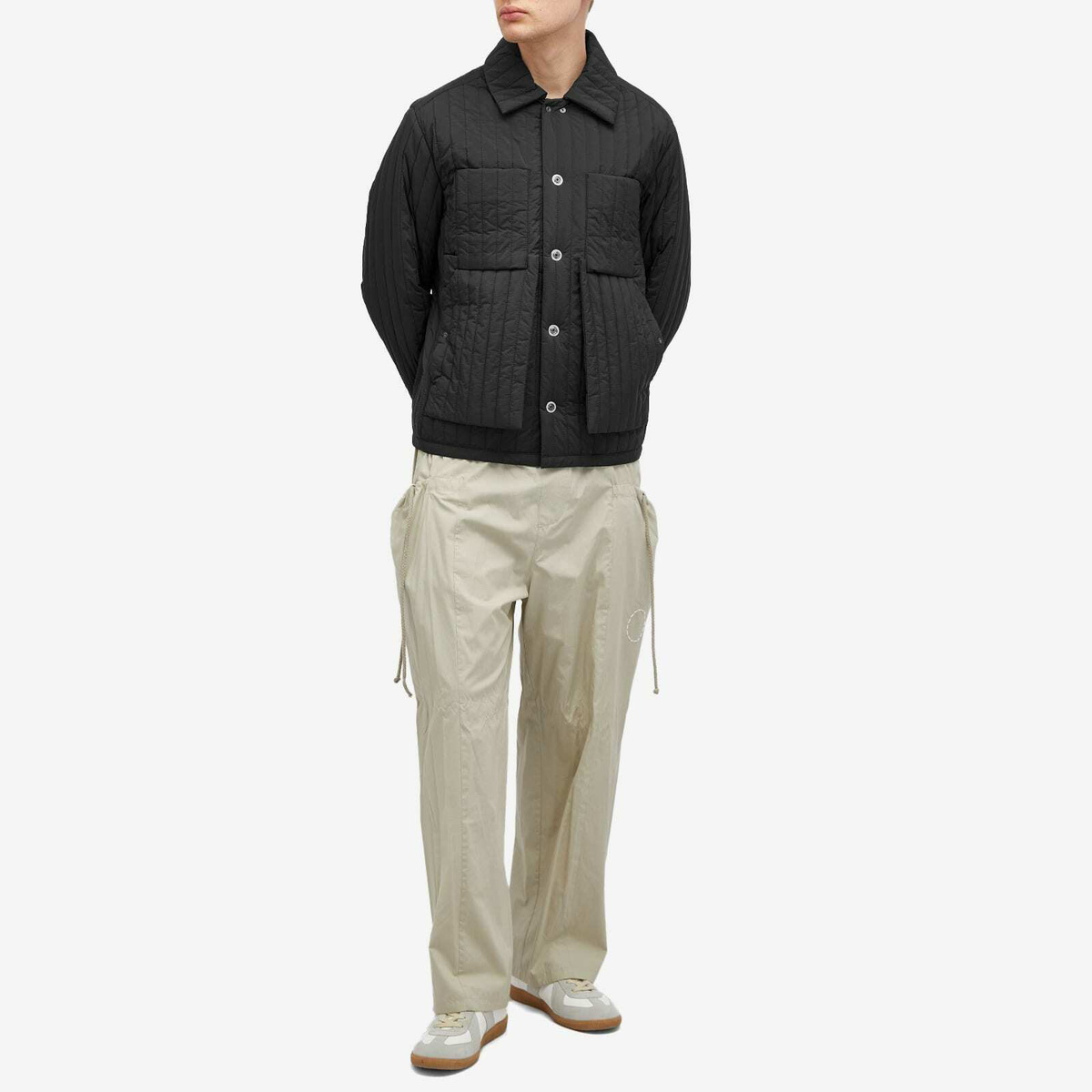 Craig Green Men's Quilted Worker Jacket in Black Craig Green