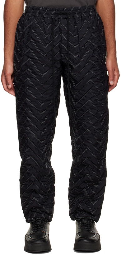 Photo: Song for the Mute Black Quilted Trousers