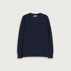 FrizmWORKS Men's Patch Round Pullover Knit in Navy