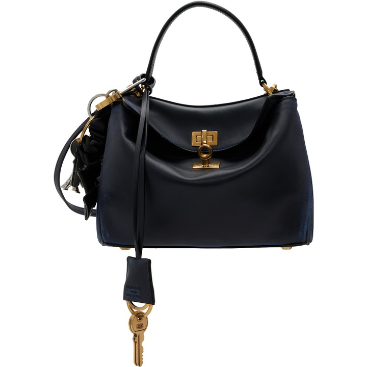Photo: Balenciaga Navy Charms Mini Rodeo Bag