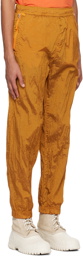 Stone Island Orange Three-Pocket Sweatpants
