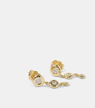 Octavia Elizabeth Nesting Gem 18kt gold drop earrings with diamonds