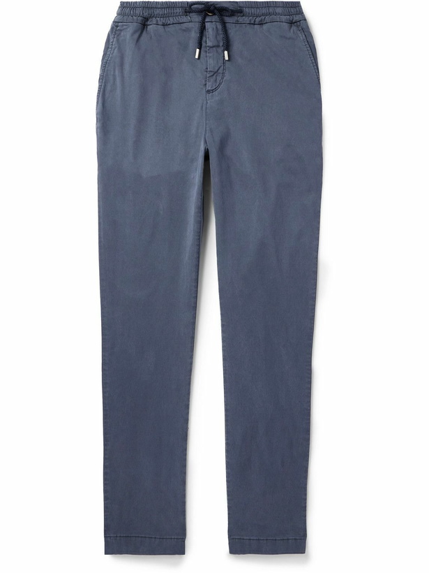 Photo: Vilebrequin - Clemence Slim-Fit Straight-Leg TENCEL™ Lyocell-Blend Drawstring Trousers - Blue