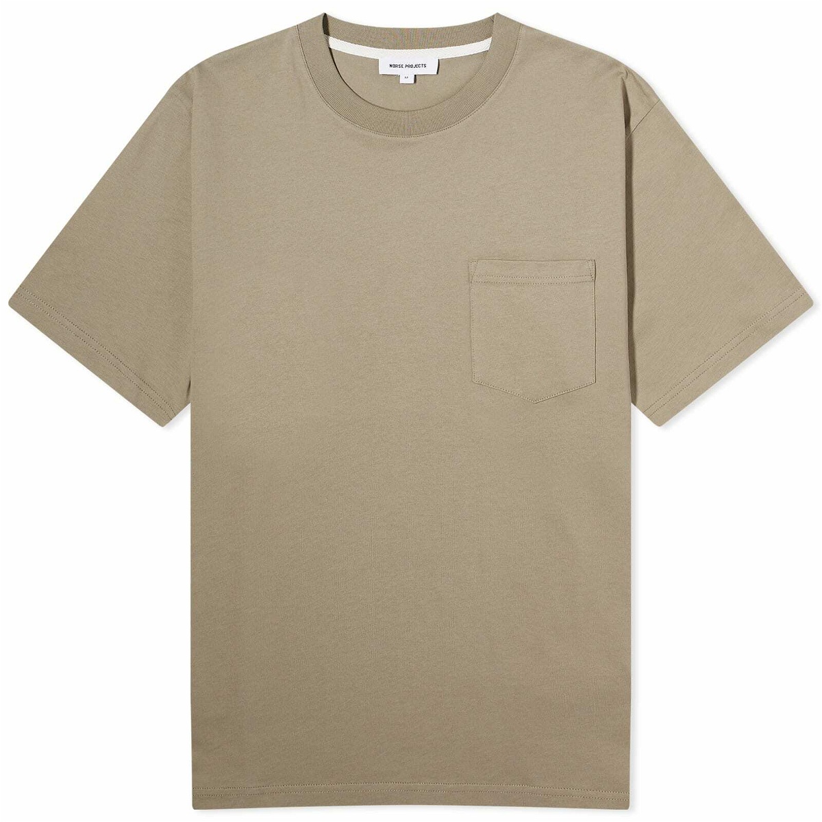 Photo: Norse Projects Men's Johannes Standard Pocket T-Shirt in Clay