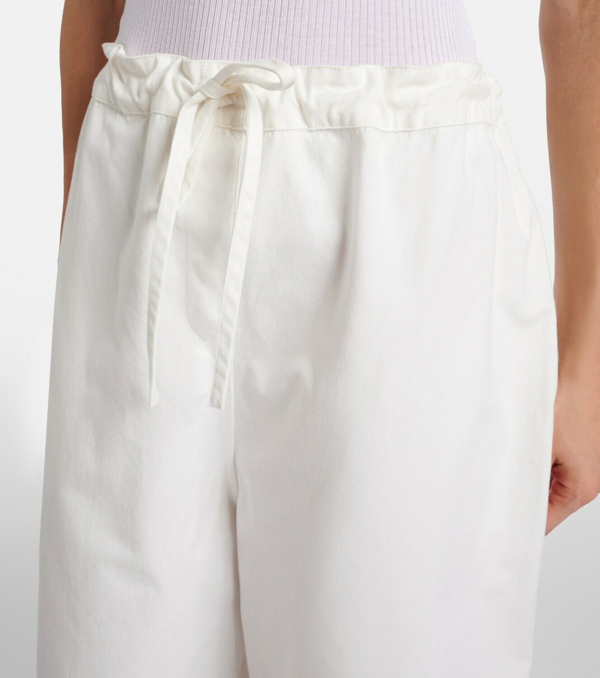 The Row Faldra cotton Bermuda shorts