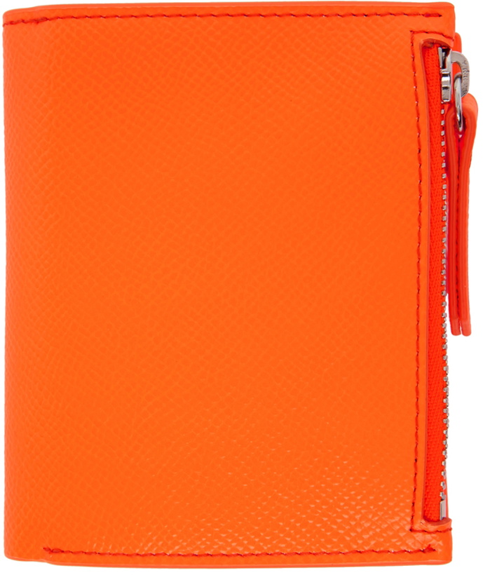 Photo: Maison Margiela Orange Leather Bifold Wallet