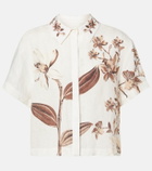 Agua by Agua Bendita Virtuosa floral linen shirt