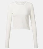 Slvrlake Cropped cotton jersey T-shirt