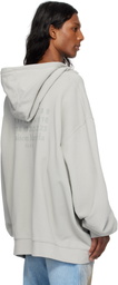 Maison Margiela Gray Numeric Logo Hoodie