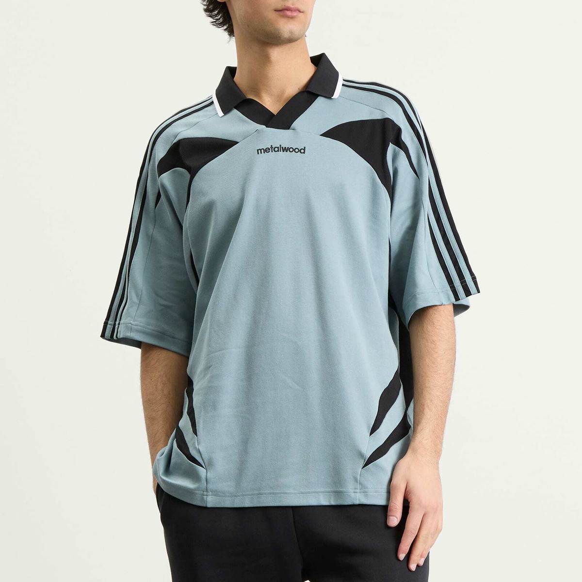 Adidas Men's x Metalwood Golf Polo Shirt in Green Earth