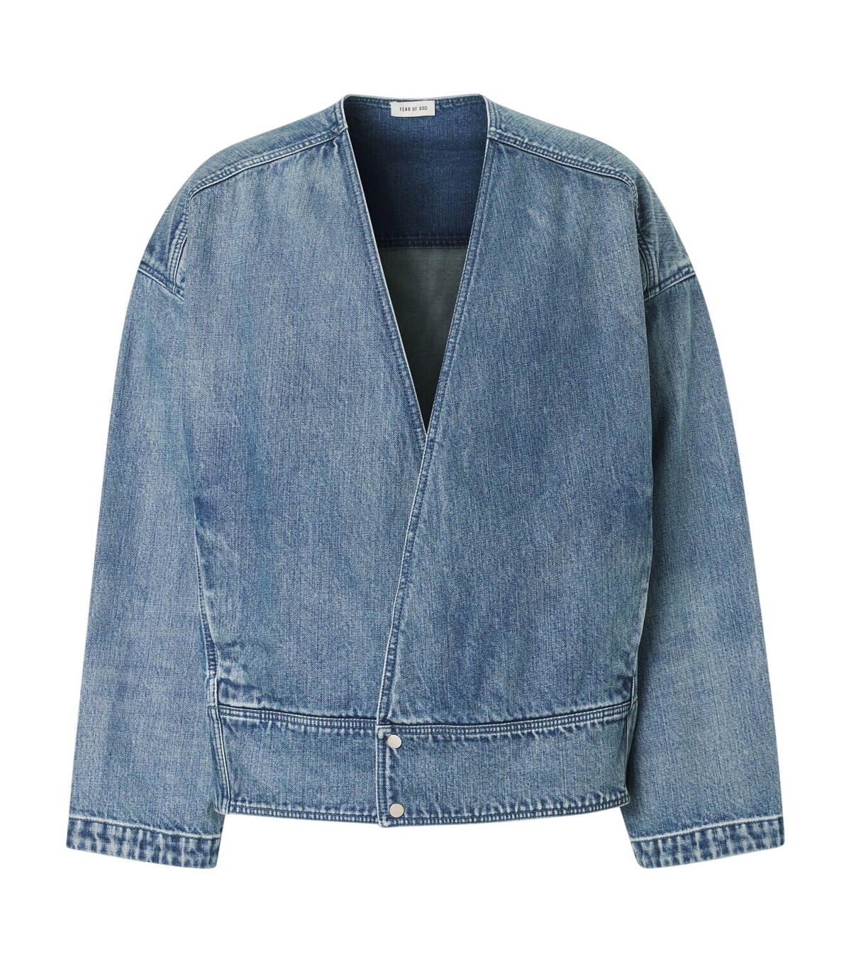 Fear of God Black Satin Half-Zip Coaches Jacket Fear Of God