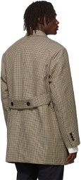 Wooyoungmi Belted Houndstooth Coat