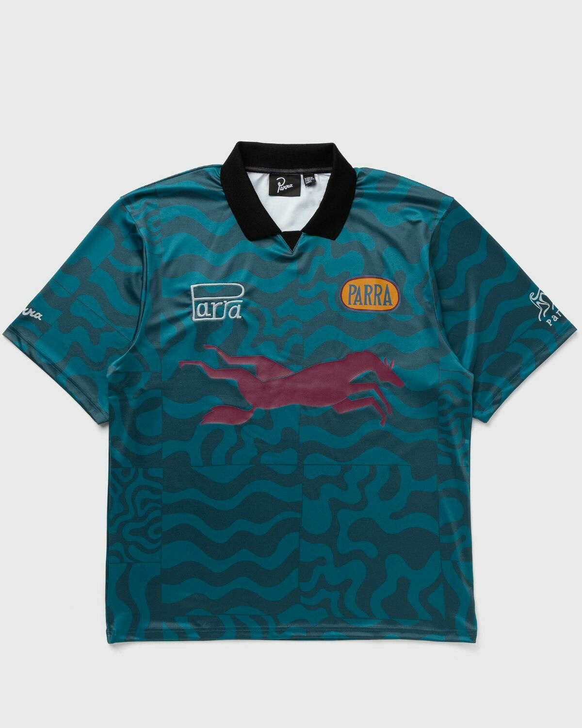 By Parra Sports Flage Polo Shirt Green Polos By Parra