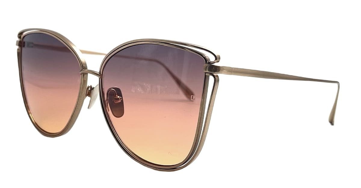 Linda Farrow Dinah - Matt Champagne Sunglasses
