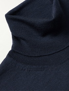 Canali - Merino Wool Rollneck Sweater - Blue