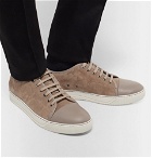 Lanvin - Cap-Toe Suede and Leather Sneakers - Men - Beige