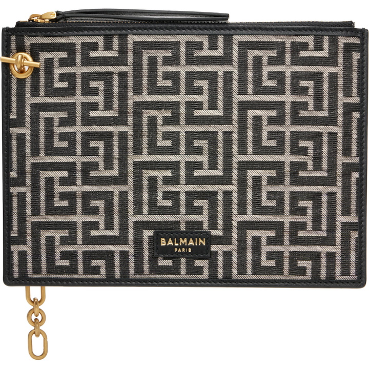 Photo: BALMAIN Black Pulse Zipped Pouch