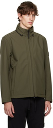 Stone Island Khaki Water-Resistant Jacket