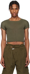 Ottolinger Green Deconstructed Linen T-Shirt