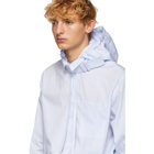 Craig Green Blue Pinstripe Shirt Jacket