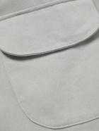 Stòffa - Camp-Collar Cotton-Twill Shirt - Gray