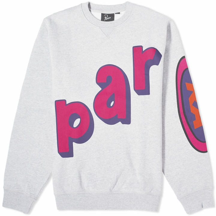 Photo: By Parra Men's Loudness Crew Sweat in Heather Grey