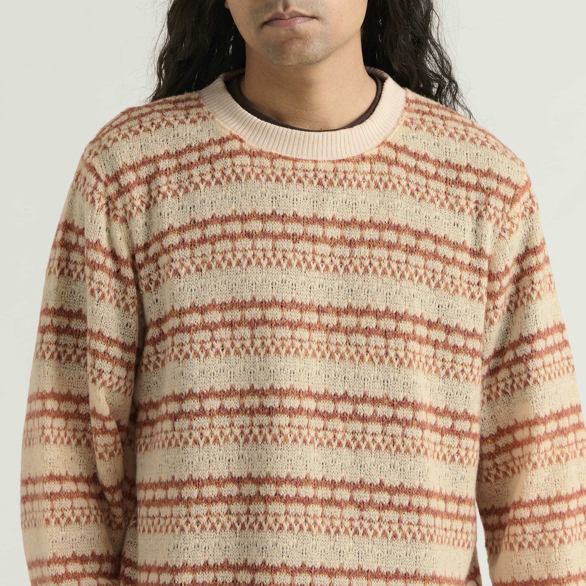 Corridor Men's Pointelle Crewneck in Natural