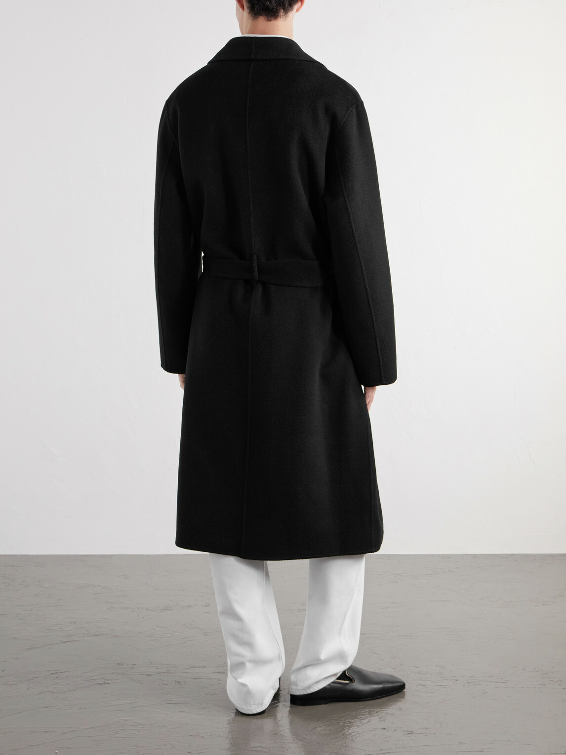 TOTEME - Belted Wool Coat - Black