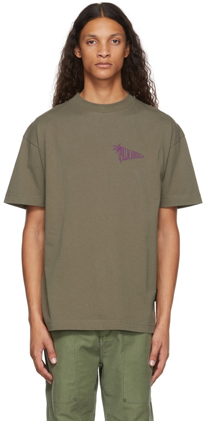 Photo: Palm Angels Green 'Unknown Location' T-Shirt