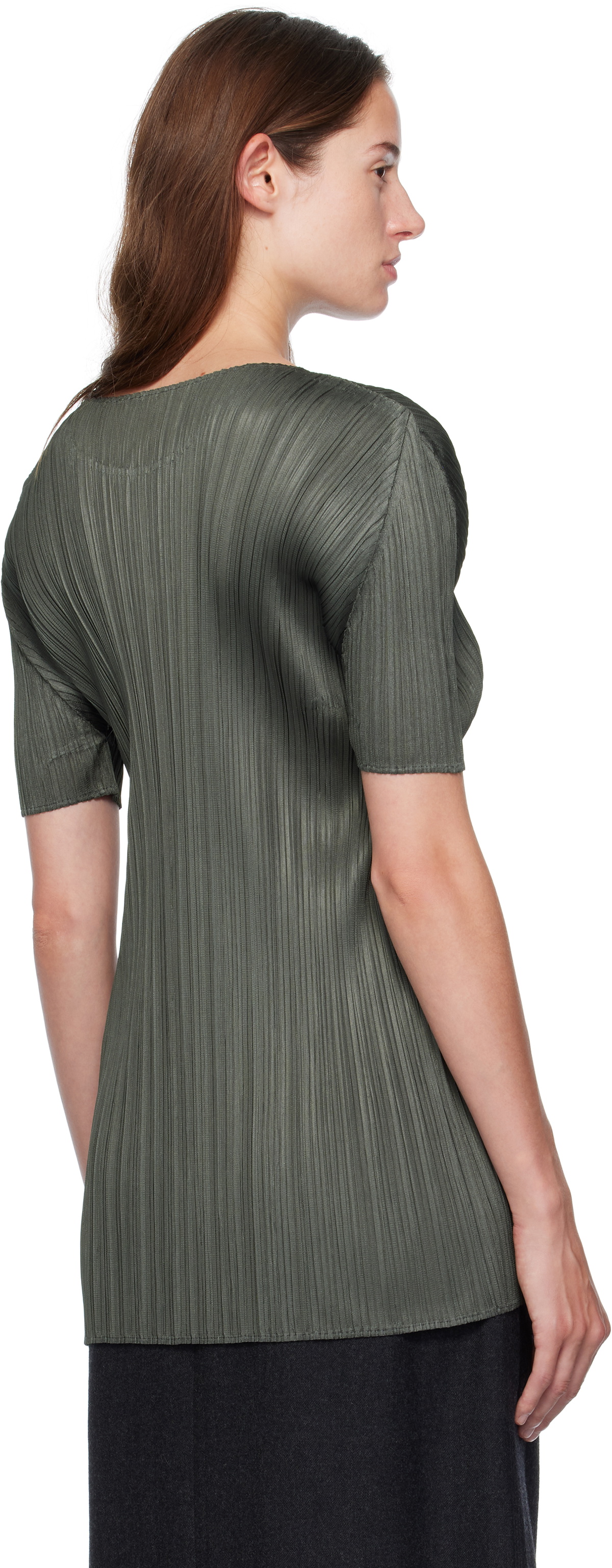 PLEATS PLEASE ISSEY MIYAKE Gray Monthly Colors June T-shirt