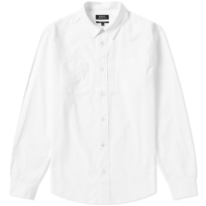 Photo: A.P.C. Pocket Detail Shirt White