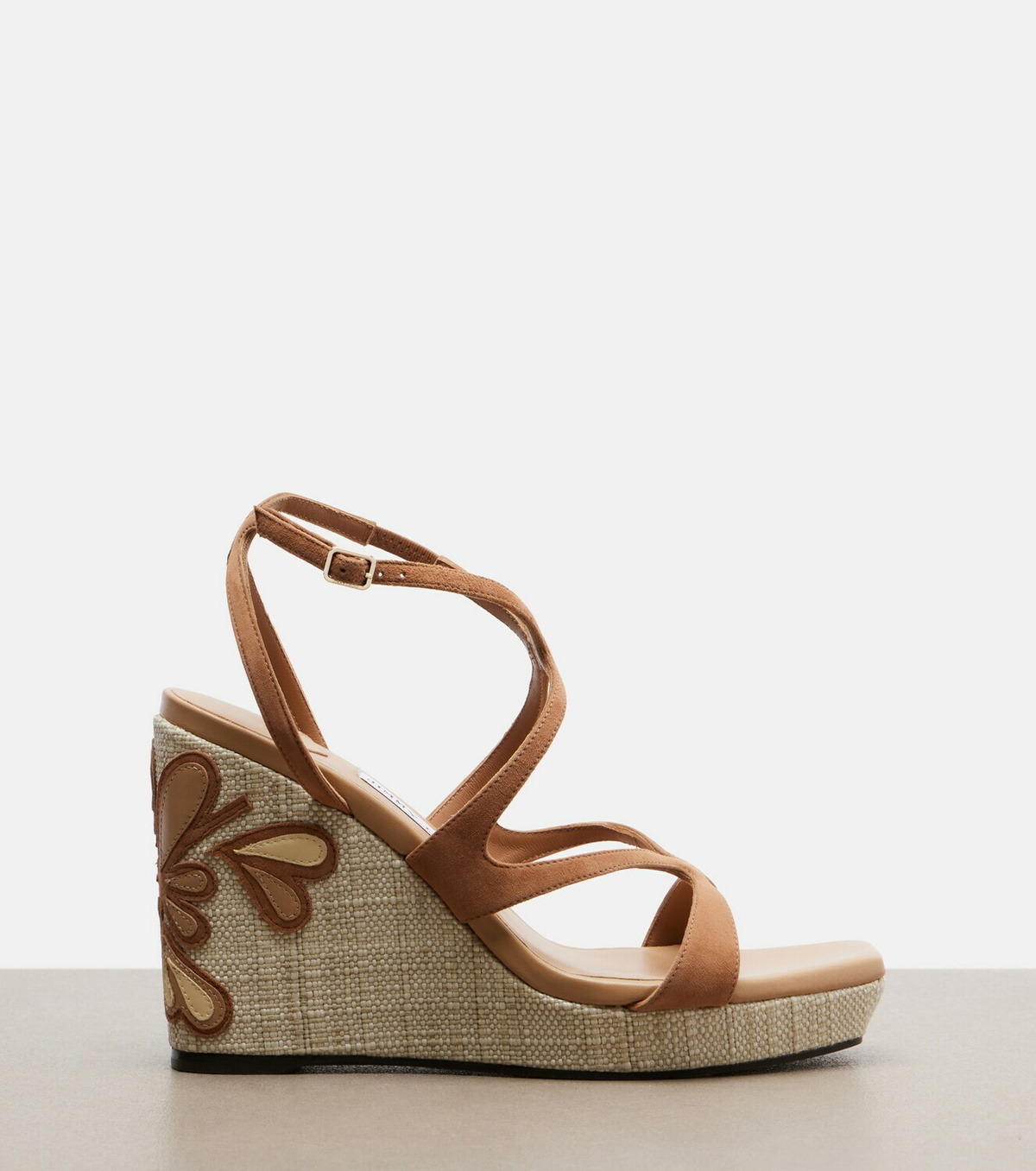 Jimmy Choo Ayla leather espadrille wedges