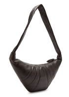 Lemaire Croissant Medium Grained Leather Shoulder bag - Chocolate - One Size